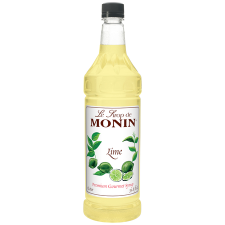 MONIN Monin Lime Syrup 1 Liter Bottle, PK4 M-FR029F